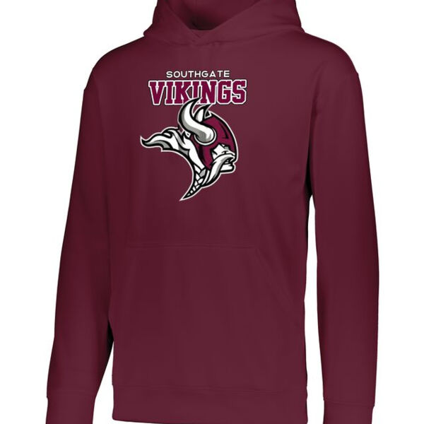 Youth Wicking  Fleece Hoodie Thumbnail