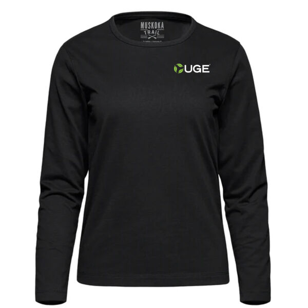 Woman's Long Sleeve Crewneck T-Shirt Thumbnail